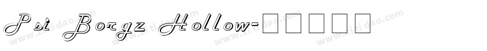 Psi Borgz Hollow字体转换